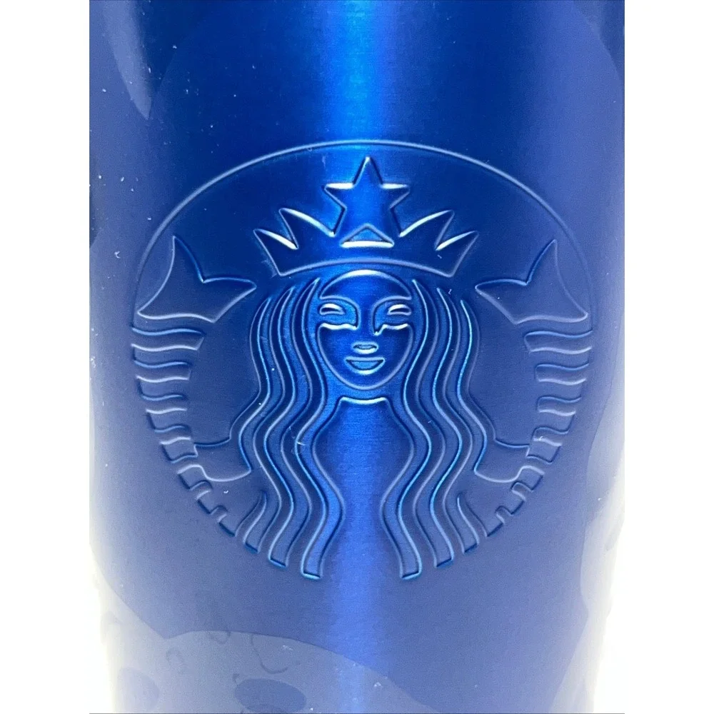 Starbucks 2021 Undersea Blue Stainless‎ Steel 24oz Cold Cup